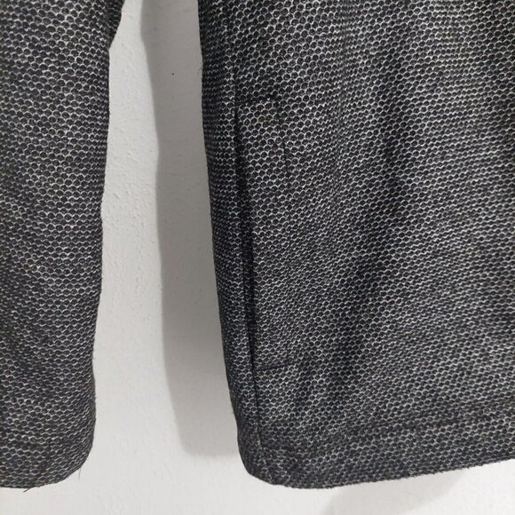 ORVIS Sweater Jacket Mens Medium Sherpa Fleece Lined 1/4 Zip Pullover Gray Black - Picture 4 of 8